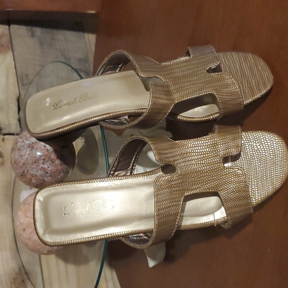 Lunnah Bella copper /brown womens slide sz 6 - Picture 2 of 5